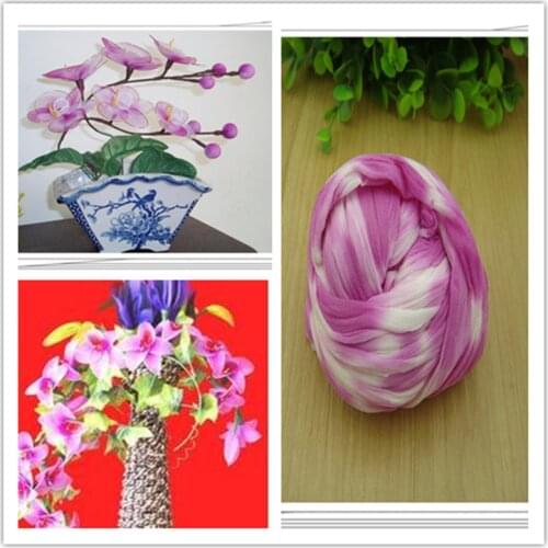 54 colors mix shipping or only one color ship double color stocking flowers/nylon flower /silk flower making/ DIY flowers craft
