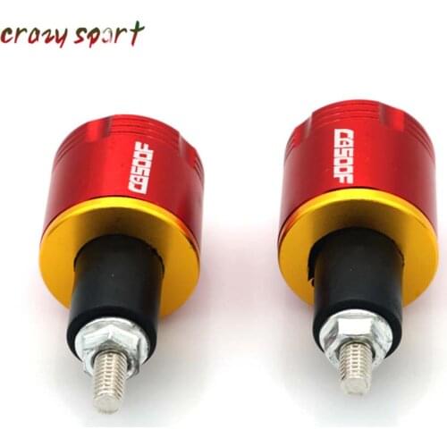 7/8'' 22MM Handlebar Grips Bar For HONDA CB500F CB500X CB500 Hand Plug Slider End Caps Motorcycle CNC Red Black