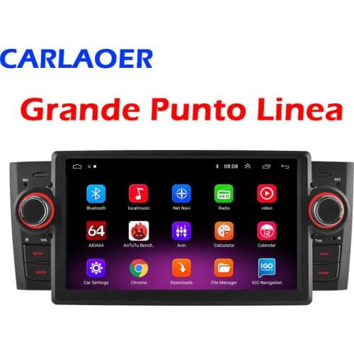 1 din Android Car Multimedia Player For Fiat Grande Punto Linea 2007 2008 2009 2010 2011 2012 GPS Navigation Radio Stereo Wifi