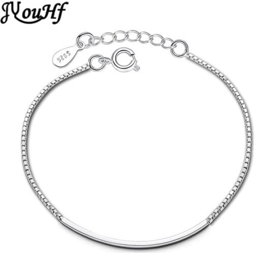 JYouHF Top Quality OL Style White Gold Color Bracelets for Women Pulseras Mujer Moda Simple Wild Bracelets Party Jewelry Gifts