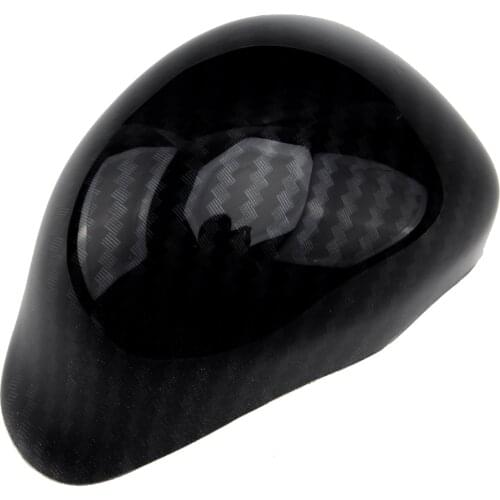 DWCX Carbon Fiber Style Plastic Gear Shift Knob Head Decoration Cover Trim Fit For Honda Civic 9th AT 2012 2013 2014