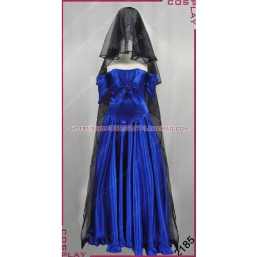 Dance With Devils Ritsuka Tachibana Long Blue Wedding Dress Cosplay Costume S002
