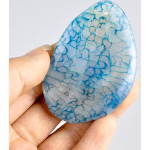 Natural Gem stones Semi Precious Stones Blue Dragon Fashion Beads Pendant Tear Drop Fashion Charms For Jewelry Necklace Making