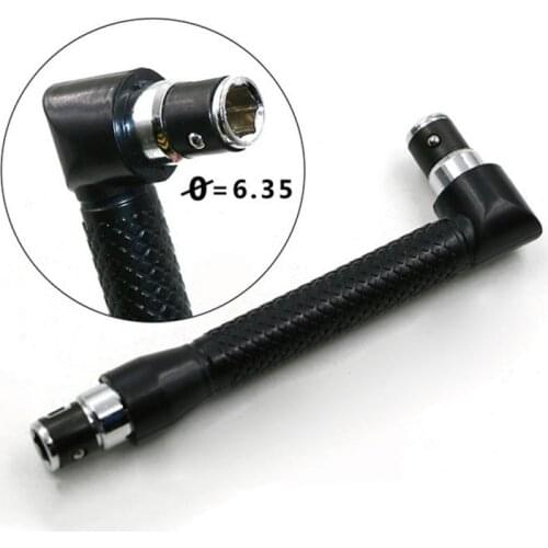 6.35mm Dual Head L-shaped Socket Wrench Spanner Screwdriver Bit Utility Set Car Home Repair Kit Hand Part Woodworking Supplies