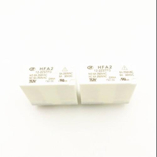 HOT NEW 24V relay HFA2 12-2ZSTFG HFA2-12-2ZSTFG HFA2 12 2ZSTFG HFA2122ZSTFG 12VDC DC12V 12V 8A 8PIN