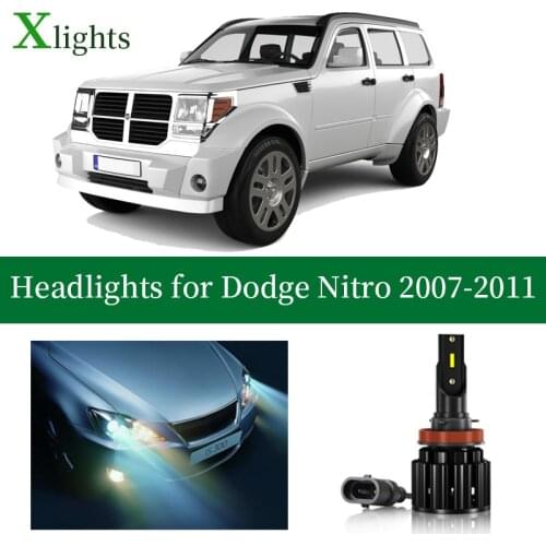 Xlights Bulb For Dodge Nitro 2007 2008 2009 2010 2011 Led Headlight Low High Beam Canbus Headlamp Lamp Light Accessories 12V 24V