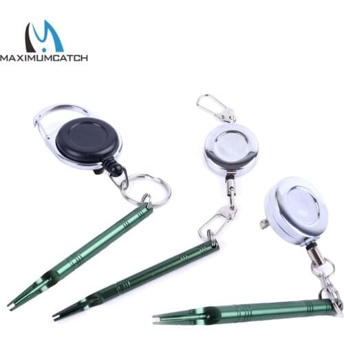 Maximumcatch 3 types Single Zinger With Nail Knotter Retractor & Fly Tying Tool Fly Fishing Accessory
