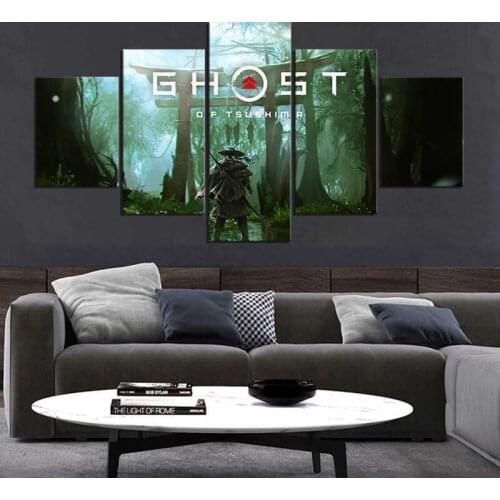 Ghost of Tsushima Video Game Poster Wall Pictures for Living Room Decor