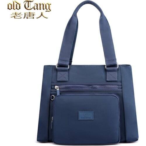 Solid Color High Quality Oxford Cloth Casual Shoulder Bags for Women 2021 New Fashion Concise Waterproof Handbags Sac A Main