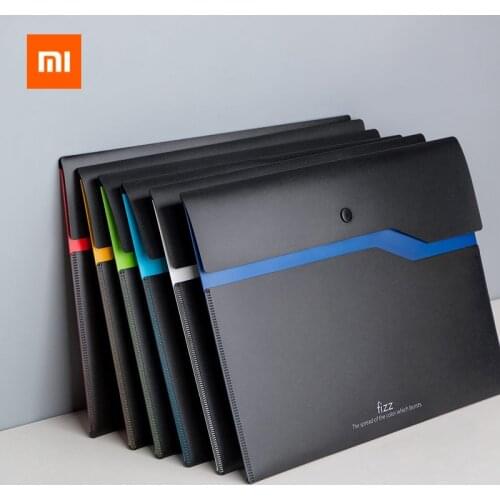 Xiaomi Fizz Filing Product A4 File Holder School Organizer 2-Layer Large Capacity Document Bag Business Briefcase Office 6pcs