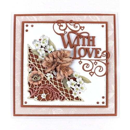 Letters With Love Metal Cutting Dies Stencils For DIY Scrapbooking Photo Album Decorative Embossing Paper Cards Craft Die Cut