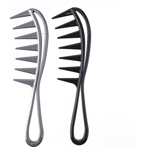 Wide Tooth Shark Plastic Comb Detangler Curly Hair Salon Hairdressing Comb Massage For Hair Styling Tool for Curl Hair