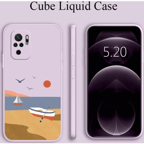 For Xiaomi Redmi Note 10 10S 9T 9 8 7 Pro MAX Case Lighthouse Phone Cover Redmi 9 9A 9T K40 K30 K20 Pro Shockproof Soft Case