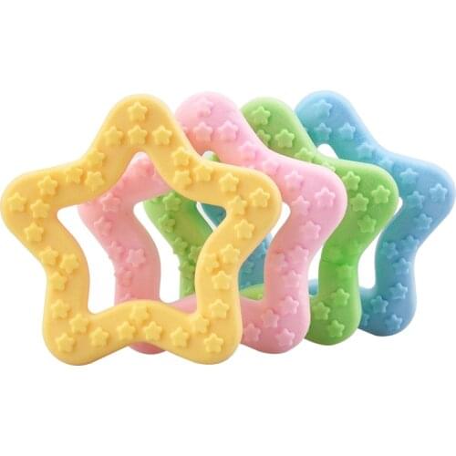 Pet Dog Toy Rubber Pet Dog Cat Puppy Chew Interactive Toys Star Shape Teeth Chew Toys Tooth Cleaning Dog Toys Dogs Accessories