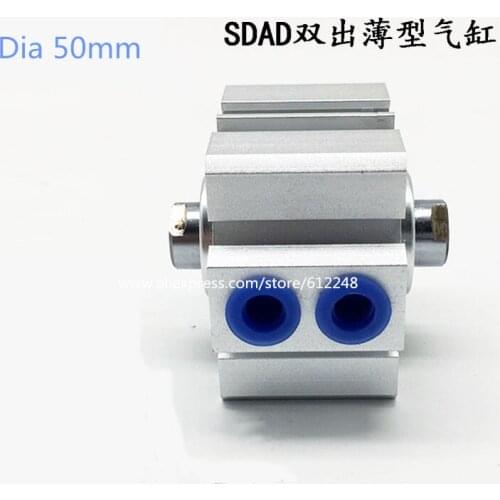 SDAD Pneumatic Air Thin Cylinder SDAD50-5 SDAD50-10 SDAD50-15 SDAD50-20 SDAD50-25 SDAD50-30 SDAD50-35 SDAD50-40 SDAD50-80