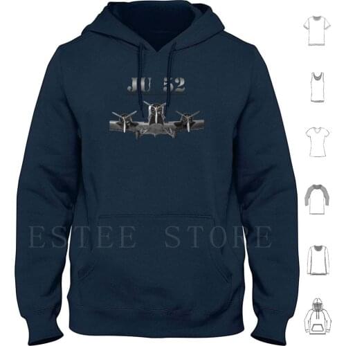 The Old Aunt Ju , One Of The First Passenger Planes Hoodies Long Sleeve Ju52 Junkers Aunty Ju Oldtimer Vintage Retro