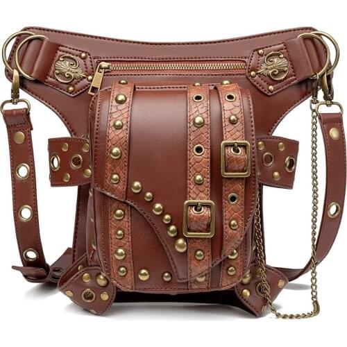PU Chain Mechanical Bag Women 2021 Single Shoulder Messenger Crossbody Bags For Men Luxury Designer Rivet Backpack Bolso Mujer