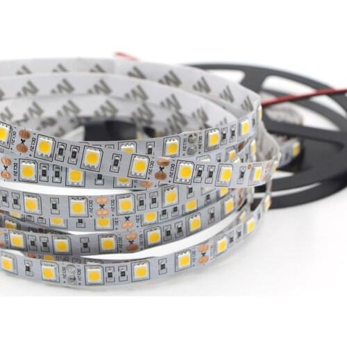 DC 5V 12V 24V LED Strip light RGB SMD 5050 5M waterproof Flexible Home Decoration led neon Tape lamp Ribbon Tv Backlight 1m 5m