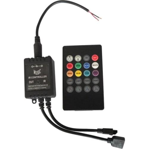 10X Wholesale new design RGB LED Strip IR music controller