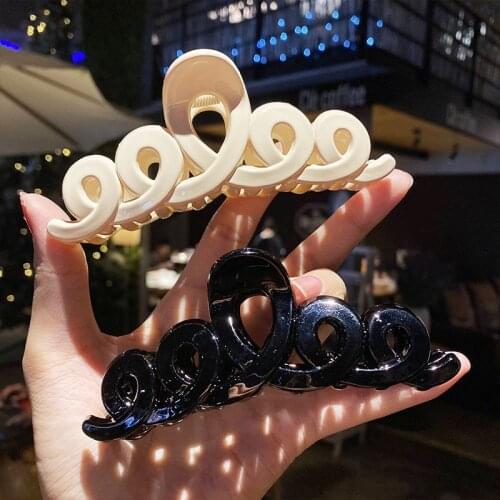 New Women Girls Elegant Acrylic Geometric Big Hair Claws Sweet Hair Holder Headband Hair Clips Hairpins Fashion Hair Accessories
