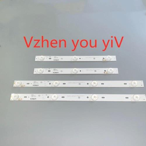 1lot/ 2pcs 3LED & 2pcs4LED Konka light strip 35021104/228 35021099/248 backlight strip 6V 4LED 33.8CM & 3LED 22.8CM 40626 30626