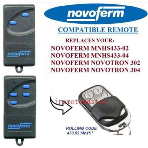 2pieces NOVOFERM NOVOTRON 302/304,NOVOFERM MNHS433-02/04 replacement remote control FINE
