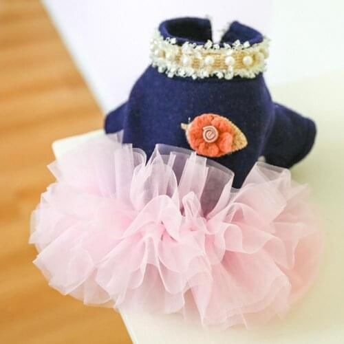 60%HOTDog Skirt Lace Design Warm Unisex Puppy Stylish Winter Dress Puppy Costume