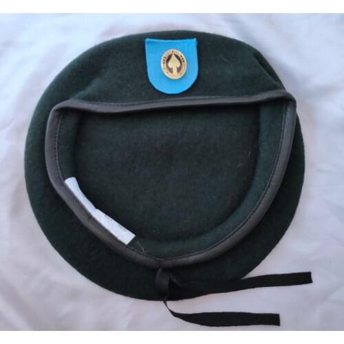 US Army 19th Special Forces Group Wool Airborne Green Beret SPECIAL OPERATIONS COMMAND BADGE INSIGNIA Military Hat Cap