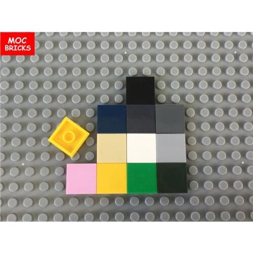 10pcs/lot MOC Bricks Colorful Smooth modular Tiles 2x2 fit with 3068 DIY Educational Building Blocks Action Figure Kids gifts