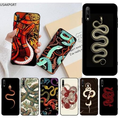 Hand animal Snake Flower Pattern Phone Case for Huawei Honor 30 20 10 9 8 8x 8c v30 Lite view pro