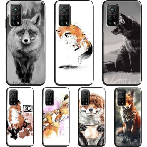 Funny Red Fox Animal For Xiaomi Mi 10T 9T Pro 9 10 Lite Mi 11 Lite Ultra Case For POCO X3 Pro M3 F1 F2 F3 Cover