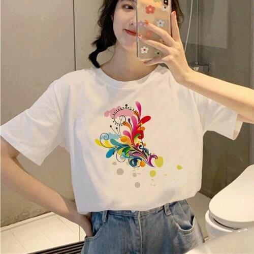 Oversized Women T Shirts Graphic 90s Girls Summer Short Sleeve Casual Korean Fashion T-Shirt Aesthetic Tees Harajuku T Shirt