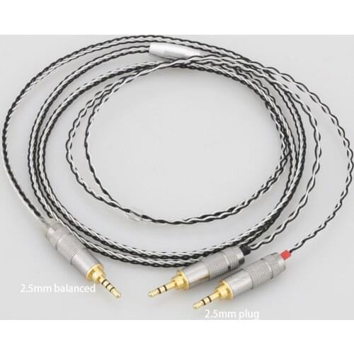 Cable with 2.5mm Balanced Male to Dual 2.5mm Male Compatible with Hifiman HE400S, HE-400I, HE-400i （Dual 2.5mm Version, HE560)