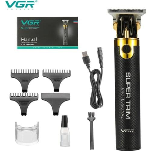 VGR V82 Men Professional Barber Hair Clipper USB Rechargeable Hair Clipper Electric Hair Cutting trimmer Cordless Shaver Trimmer