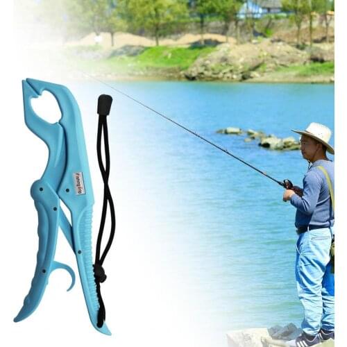 Fishing Grip Set Anti-Slip Ergonomics Handle with T-Shaped Hook Remover Plastic Floating Fishing Pliers Holder for Outdoor