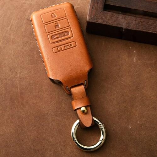 Genuine Leather Car Key Cover key Case For Acura LDX MDX RDX NSX RTLX TLX-L TLX RLX Smart Remote Car Key