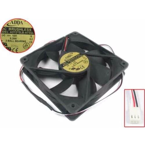 ADDA AD1212LB-A73GL S DC 12V 0.24A 120x120x25mm Server Cooling Fan