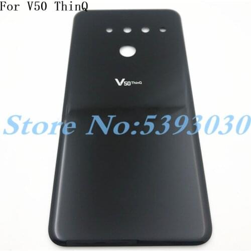 Original 3D Glass Battery Cover For LG V50 ThinQ 5G Version LM-V500N V500 Battery Door Back Glass Housing Cover With Logo
