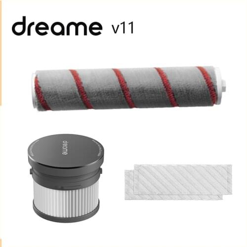 Original dreame V11 Accessories Handheld Vacuum Cleaner Spare Parts Kits HEPA Filter Roller brush Soft Fluff Brush Main brush