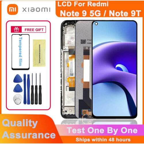 100% tested Original 6.53" LCD Display for Xiaomi Redmi Note 9T 5G LCD touch screen digitizer assembly for Redmi Note 9T LCD