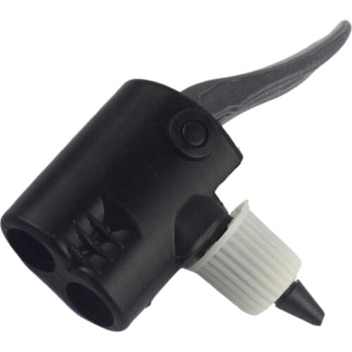 Durable Nylon Pump Dual Head Bike Schrader Valve Nozzle Foot Pump Parts