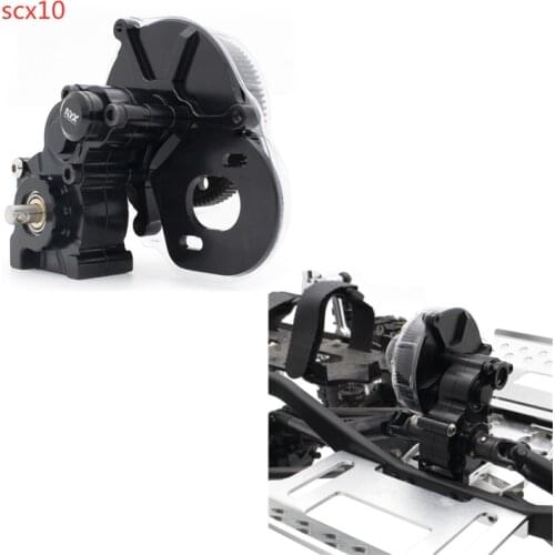 Rc Car SCX 90028 90035 SCX10 CNC Metal Gearbox Transmission Case For 1/10 Radio Control Toys Crawler Cars