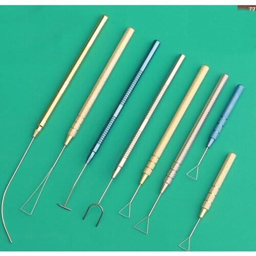 Double eyelid designer curved probe simulator plastic tool double eyelid quantifier eye measuring instrument