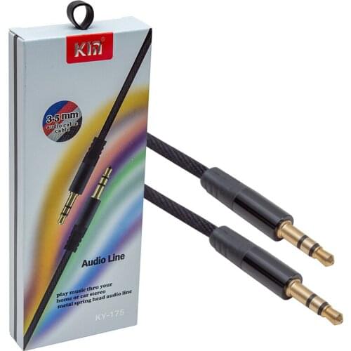 POWERMASTER PM-3773 3.5 MM MALE/MALE BLACK STEREO AUX CABLE