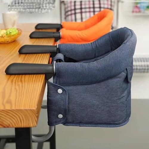 Baby Feeding High Chair Portable Chair For Babies Five-point Seat Belt Dining Booster Chair Child Hook-on Seat Cover Kids Eating