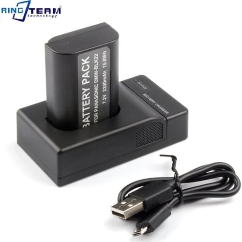 SLR Camera Seat Charger DMW-BLK22 Suitable For Panasonic DC-S5 DC-S5K S5 Battery Single Charge