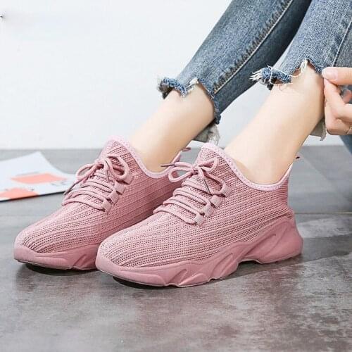 2021 Women Fashion Shoes Color Casual Sport Sneakers Female Trend Casual Womens Vulcanize Shoes Comfortable Mesh Womens Shoes
