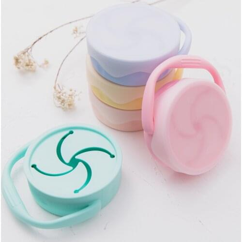 1 Pcs BPA Free Baby Silicone Snack Cup Portable Food Storage Box Travel Nipple Storage Case Portable Snacks Container With Lid