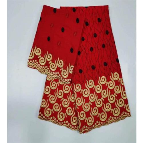 100% Cotton African Lace Fabric 2019 High Quality 5+2 Yards/Set Swiss Voile Lace Fabric For Party Dress! LCF20631