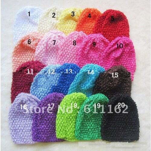 200pcs Child Crochet Waffle Hats Waffle Beanie Hats Crochet Caps Child Beanie Caps Mix Colors rdtvlk